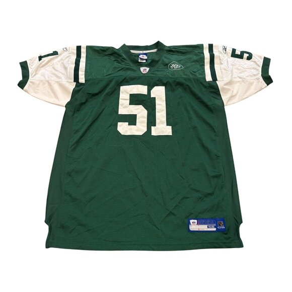 Reebok New York Jets Jonathan Vilma #51 Stitched NFL Football Jersey Men's 56 - Picture 2 of 8